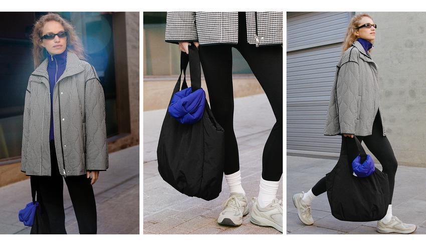 Стеганая мини-сумка через плечо