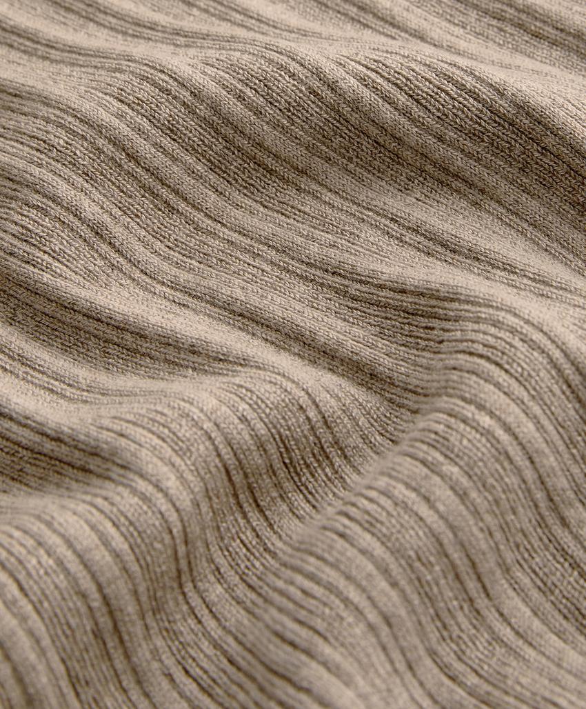 Прямые вязаные брюки в рубчик