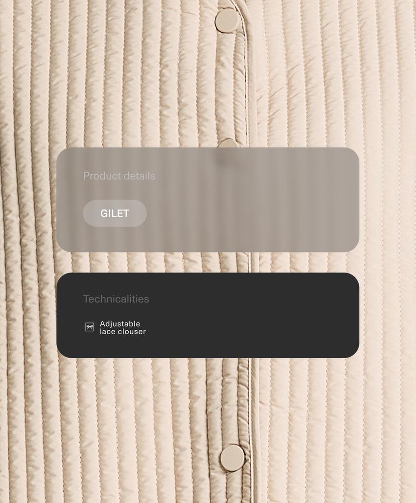 Тонкий стеганый нейлоновый жилет