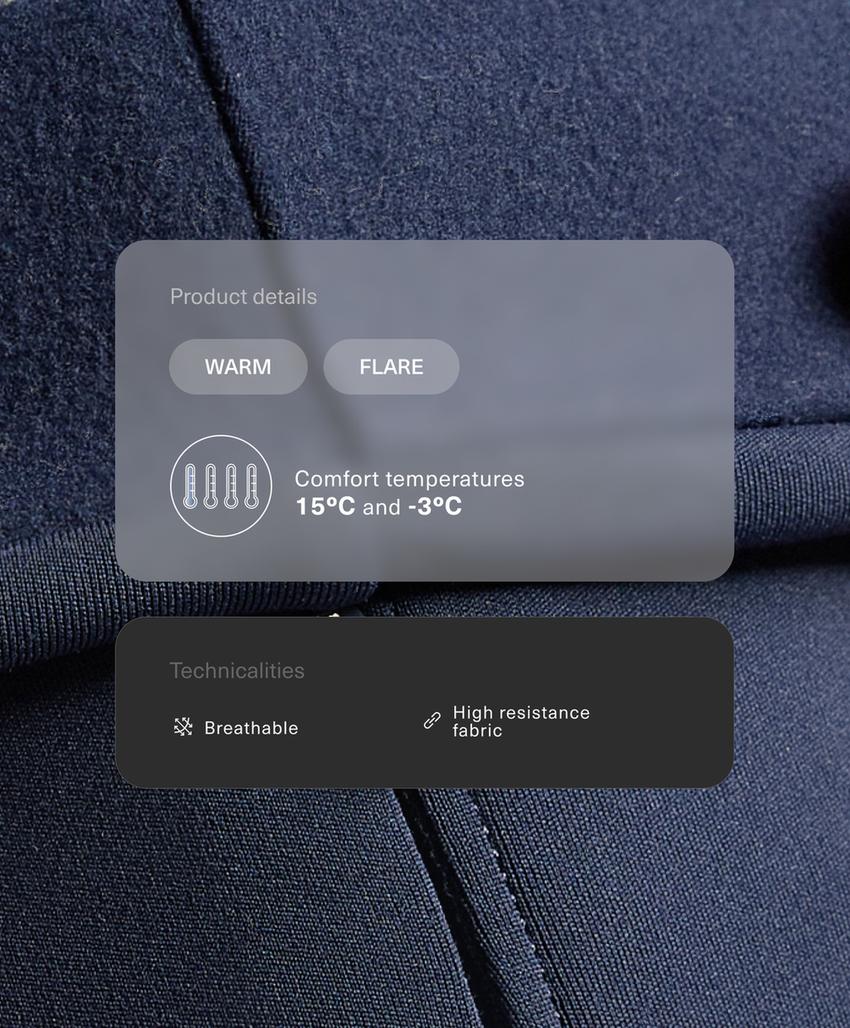 Теплые брюки клеш с высокой посадкой и карманами