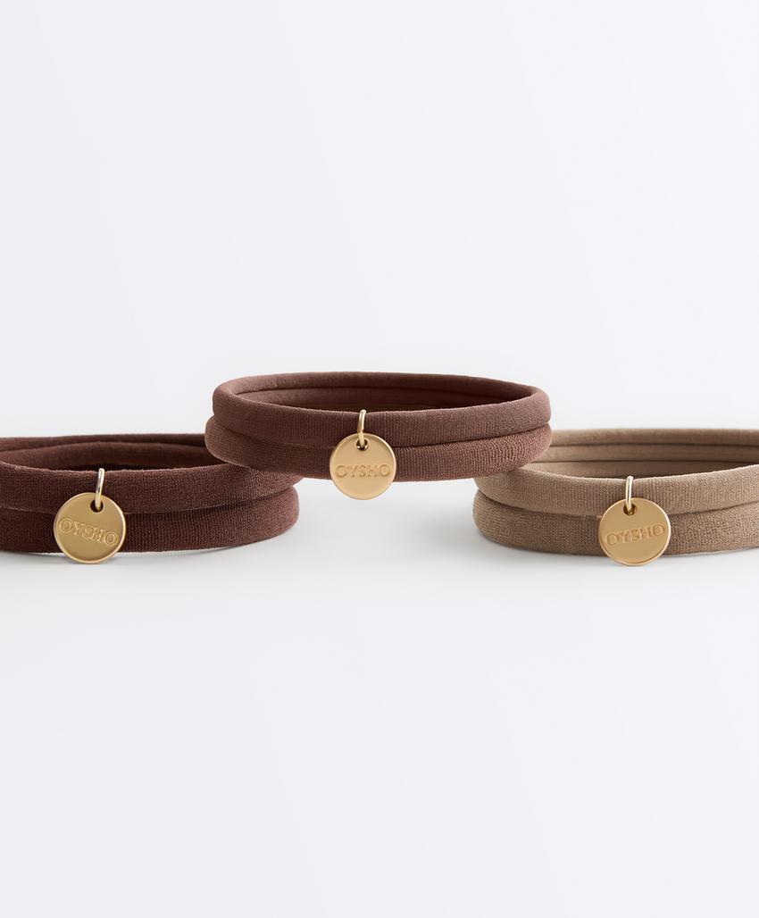 6 резинок для волос с логотипом Oysho