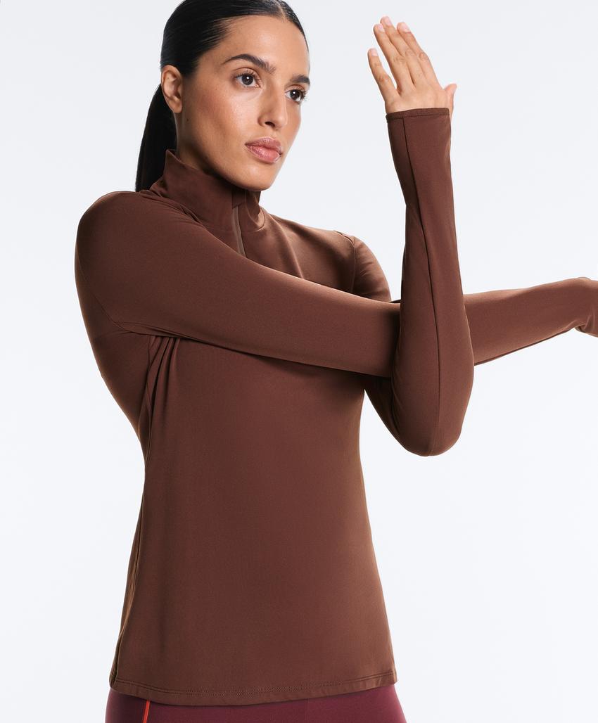 Термофутболка Base Layer с молнией до середины груди