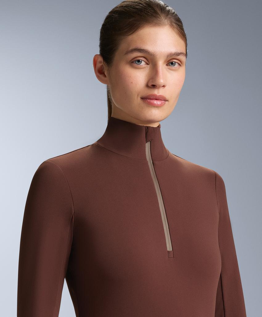 Термофутболка Base Layer с молнией до середины груди