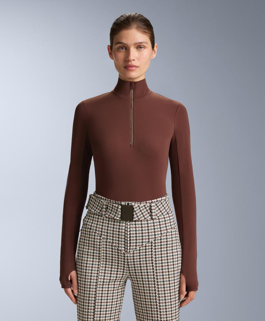 Термофутболка Base Layer с молнией до середины груди