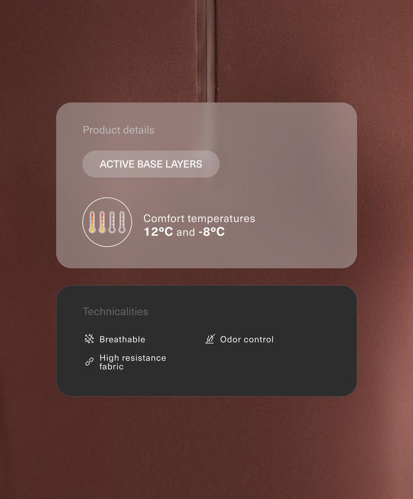 Термофутболка Base Layer с молнией до середины груди