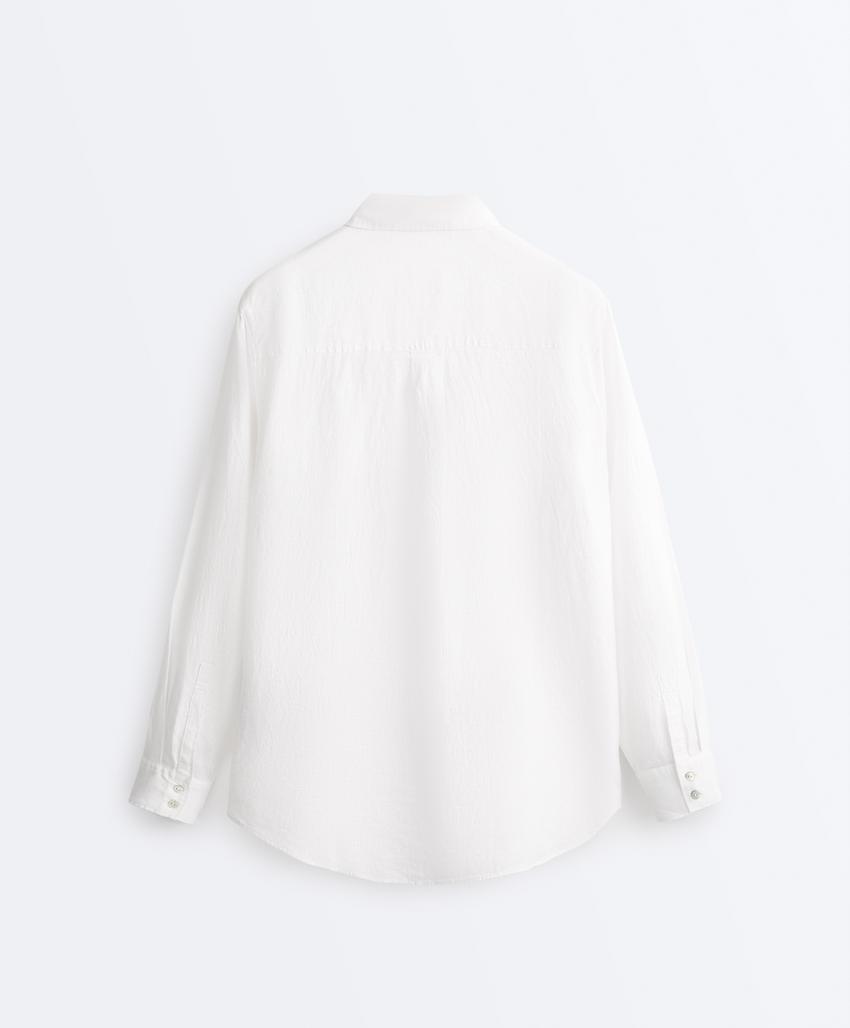 Рубашка свободного кроя из 100%-го льна