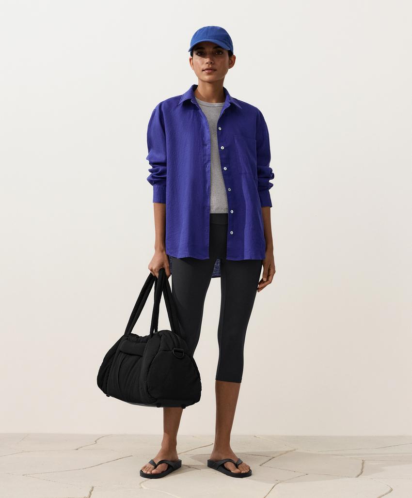 Рубашка свободного кроя из 100%-го льна