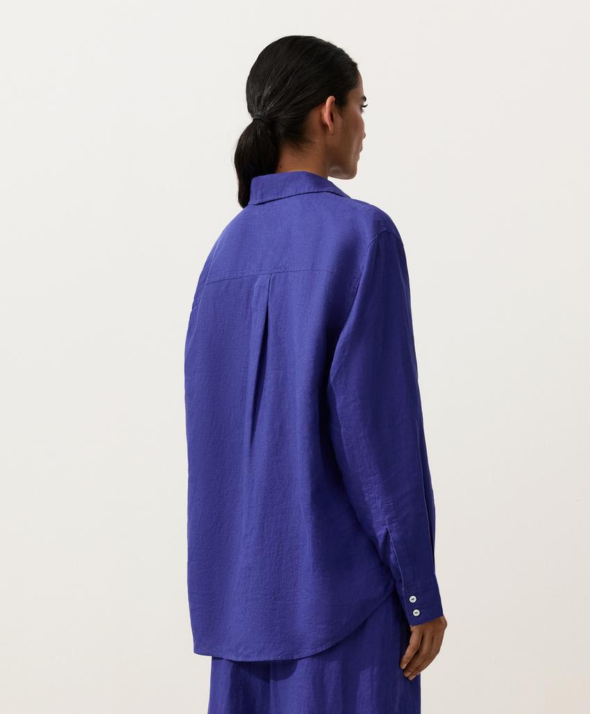 Рубашка свободного кроя из 100%-го льна
