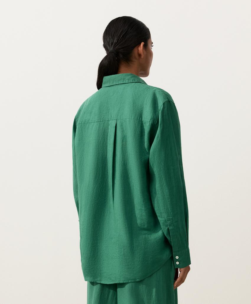 Рубашка свободного кроя из 100%-го льна