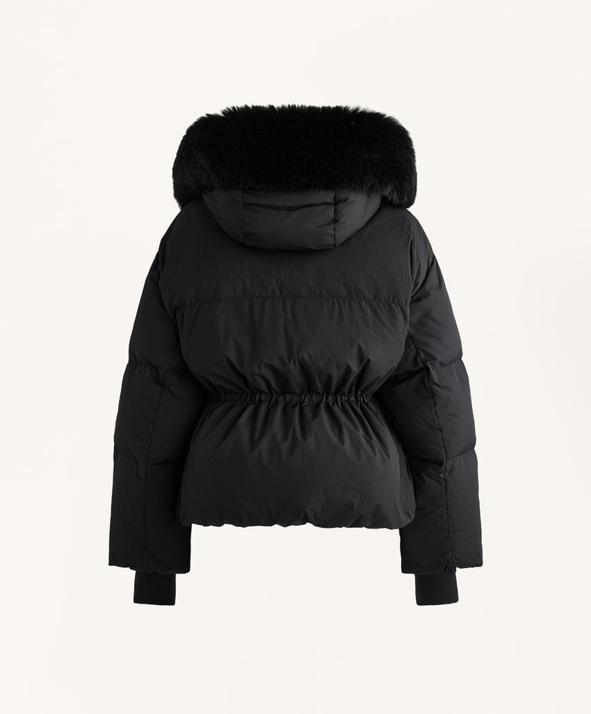 Короткий пуховик с наполнителем из 100%-го пуха