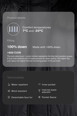 Короткий пуховик с наполнителем из 100%-го пуха- Заказать в России