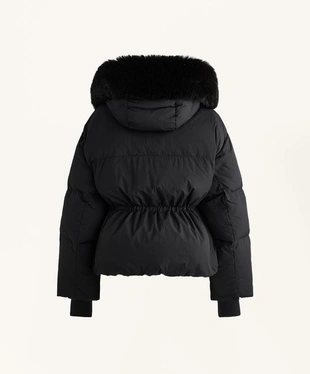 Короткий пуховик с наполнителем из 100%-го пуха- Заказать в России