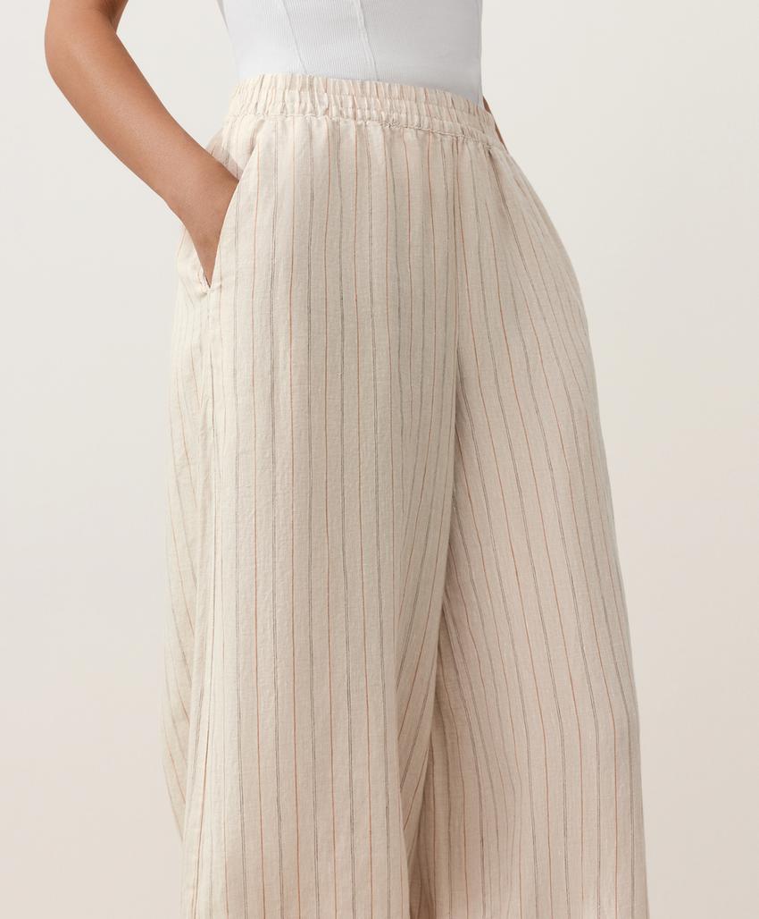 Брюки-блуммеры из 100%-го льна