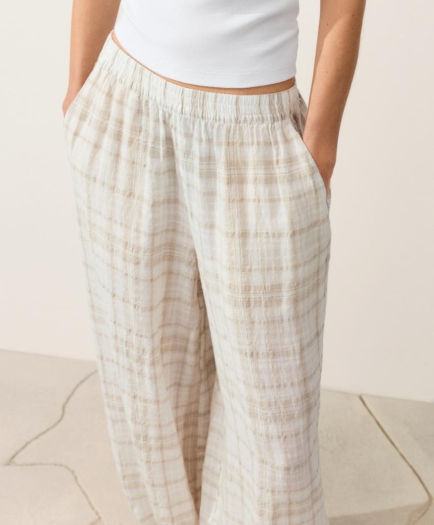 Брюки-блуммеры из 100%-го льна