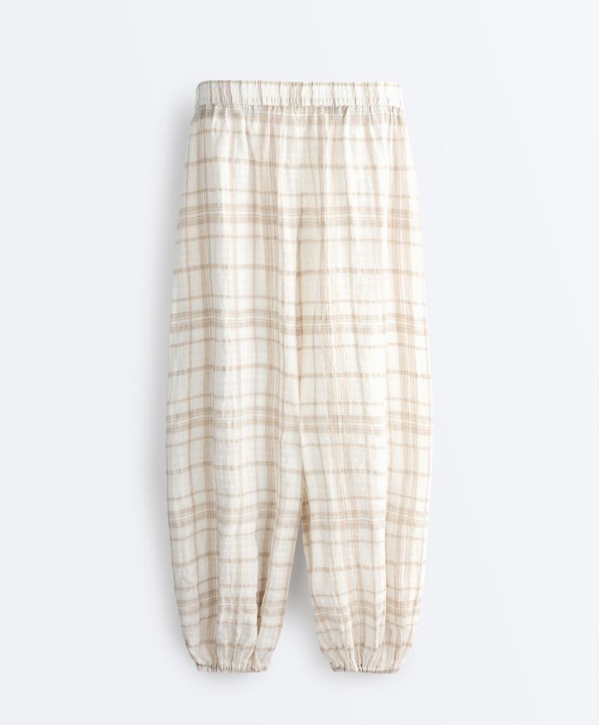 Брюки-блуммеры из 100%-го льна