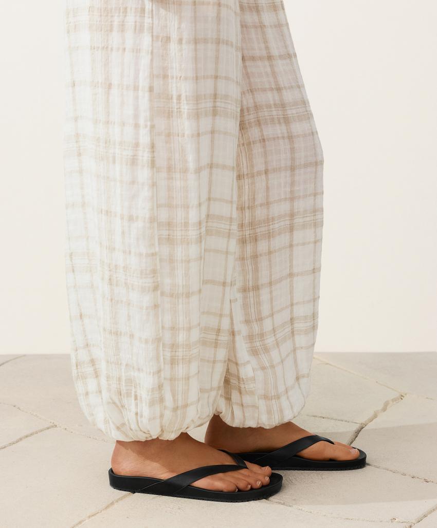 Брюки-блуммеры из 100%-го льна