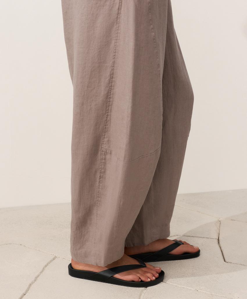 Брюки Balloon из 100%-го льна