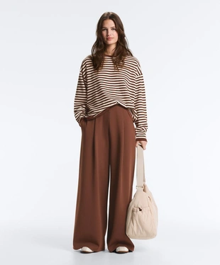 Свитер в полоску с длинным рукавом- Заказать в России