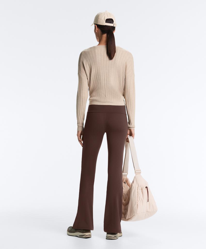 Вязаный свитер с перекрестным кроем