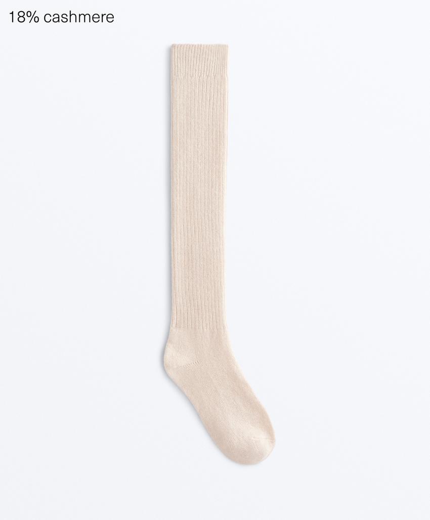 Гольфы с 18% кашемира и 13% шерсти