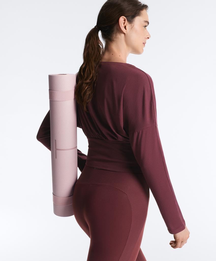 Футболка с приталенной талией из смесового хлопка