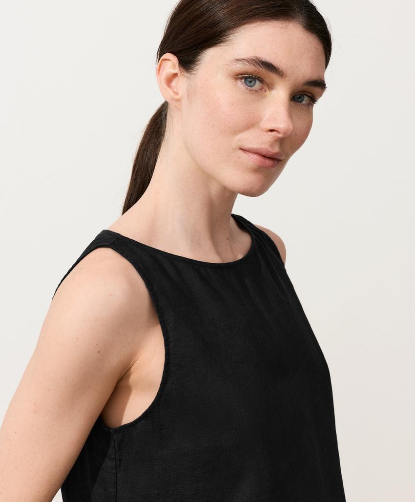 Квадратный топ из 100%-го льна