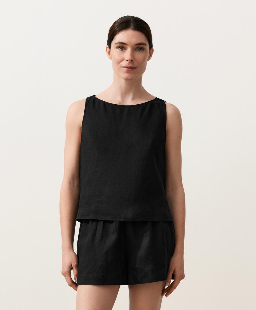 Квадратный топ из 100%-го льна