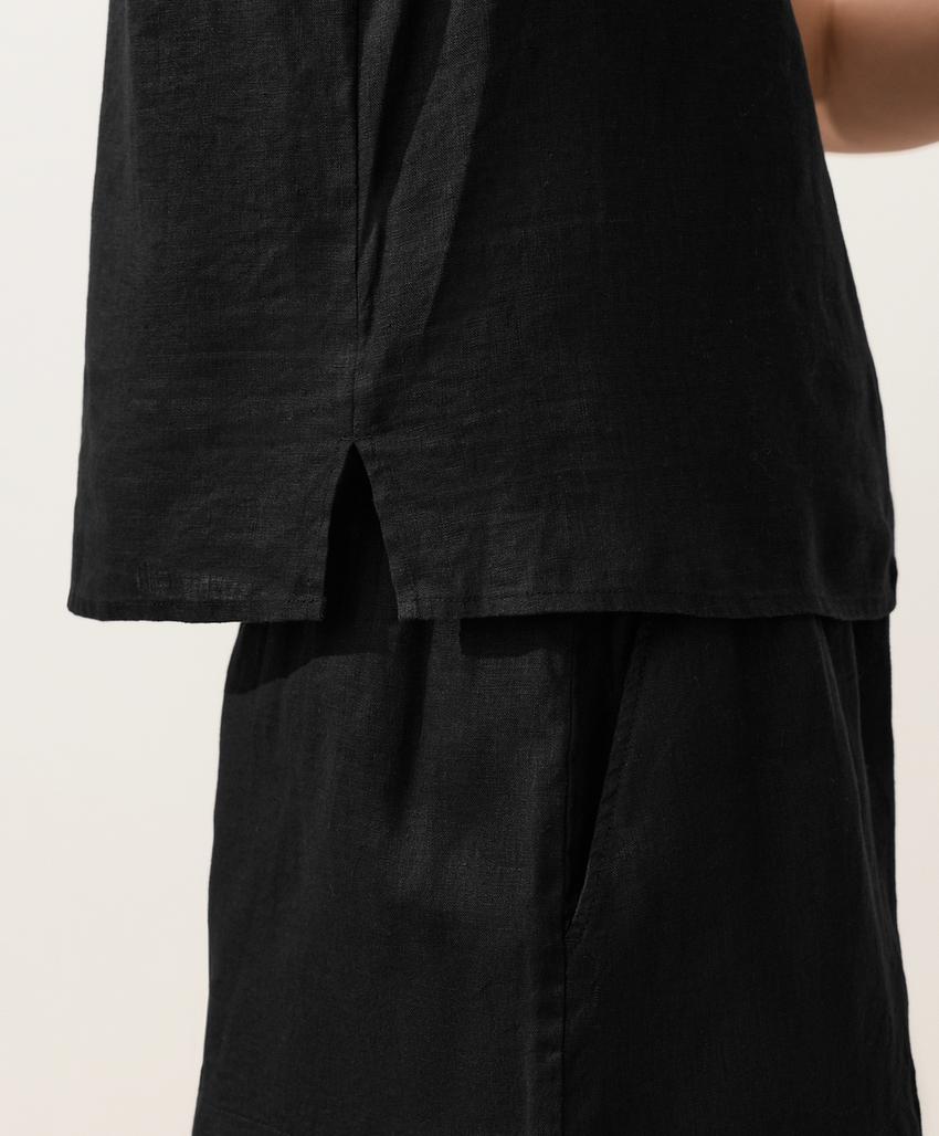 Квадратный топ из 100%-го льна