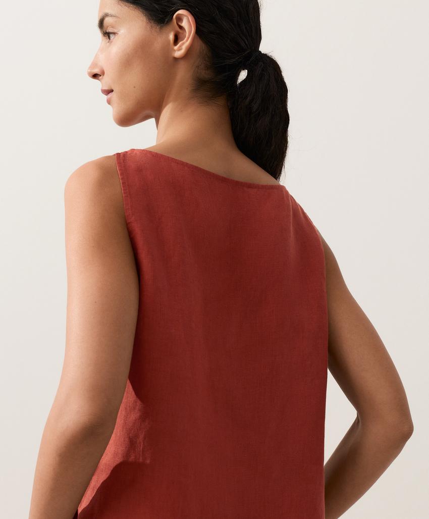 Квадратный топ из 100%-го льна