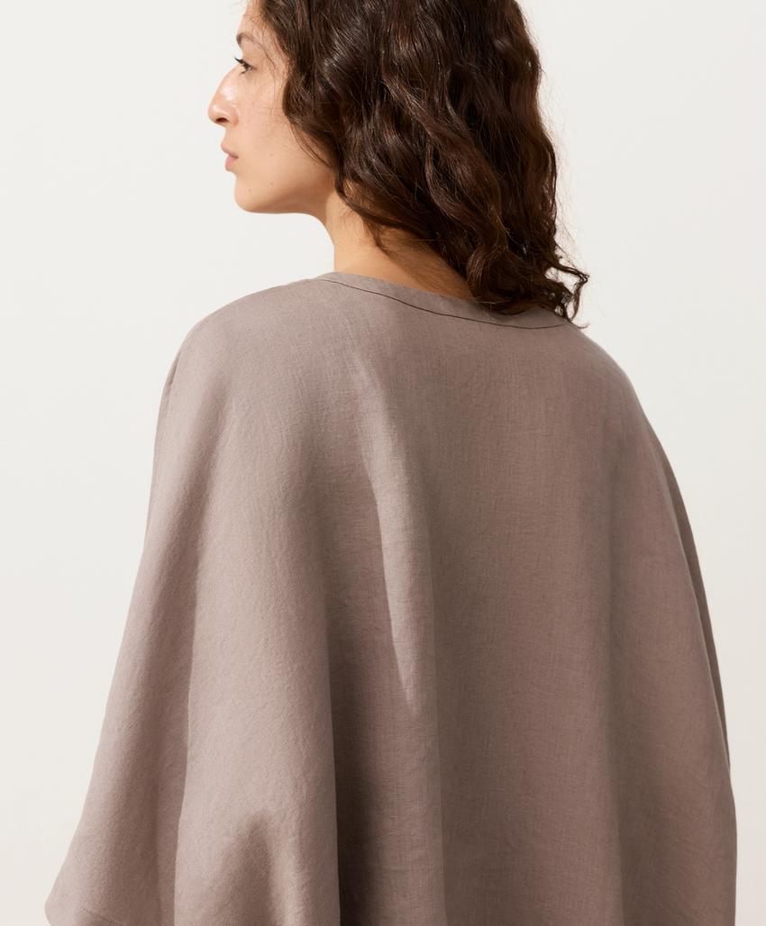 Рубашка с короткими рукавами из 100%-го льна