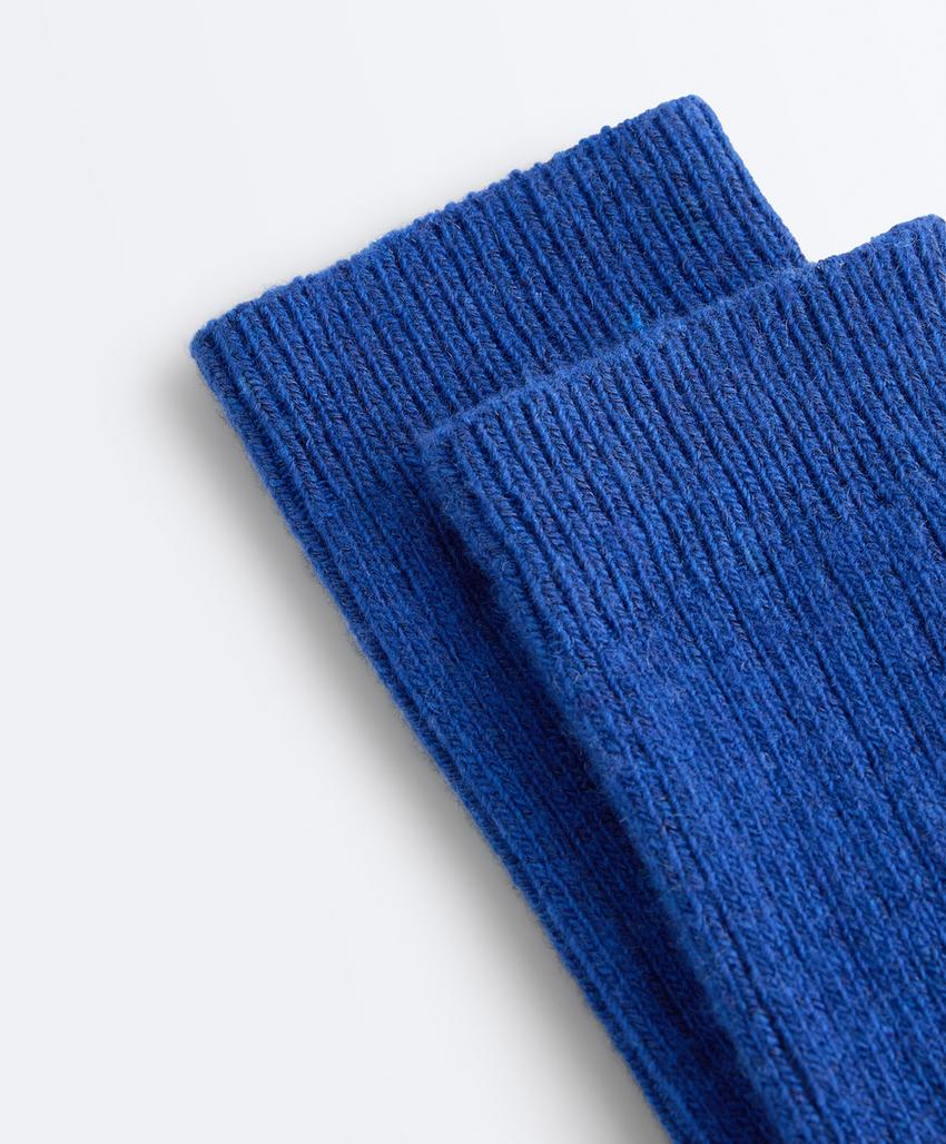 Классические носки 15% кашемир, 10% шерсть