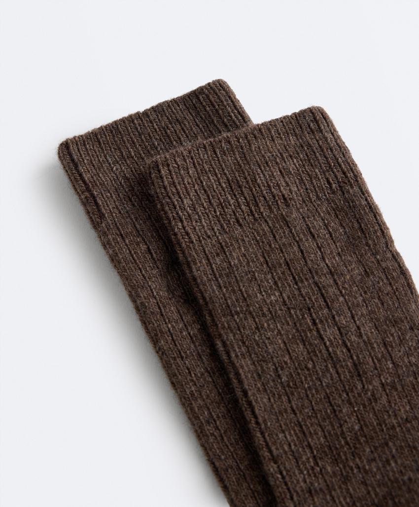 Классические носки 15% кашемир, 10% шерсть