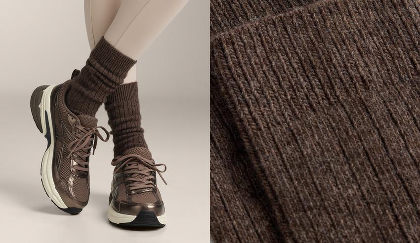 Классические носки 15% кашемир, 10% шерсть