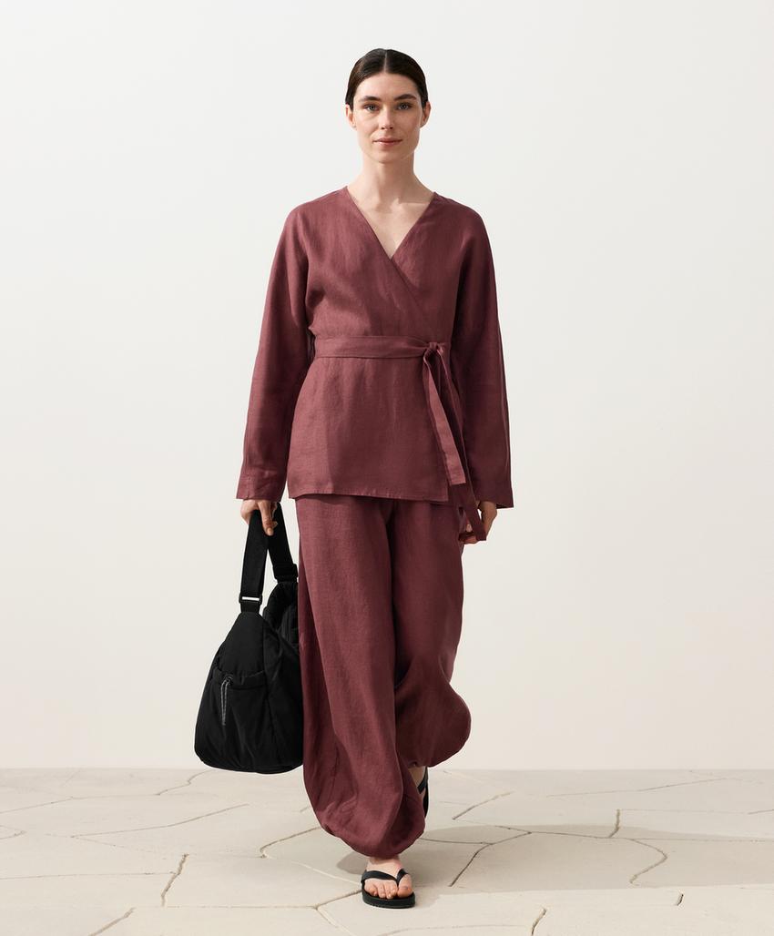 Рубашка кимоно из 100% льна