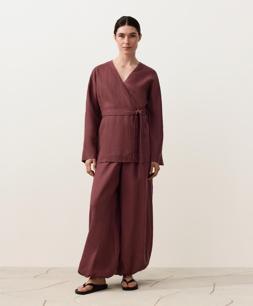 Рубашка кимоно из 100% льна