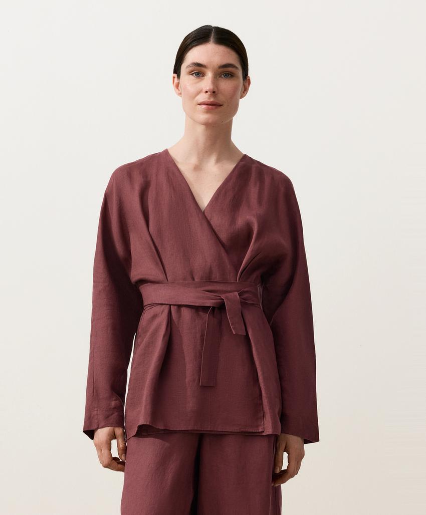 Рубашка кимоно из 100% льна