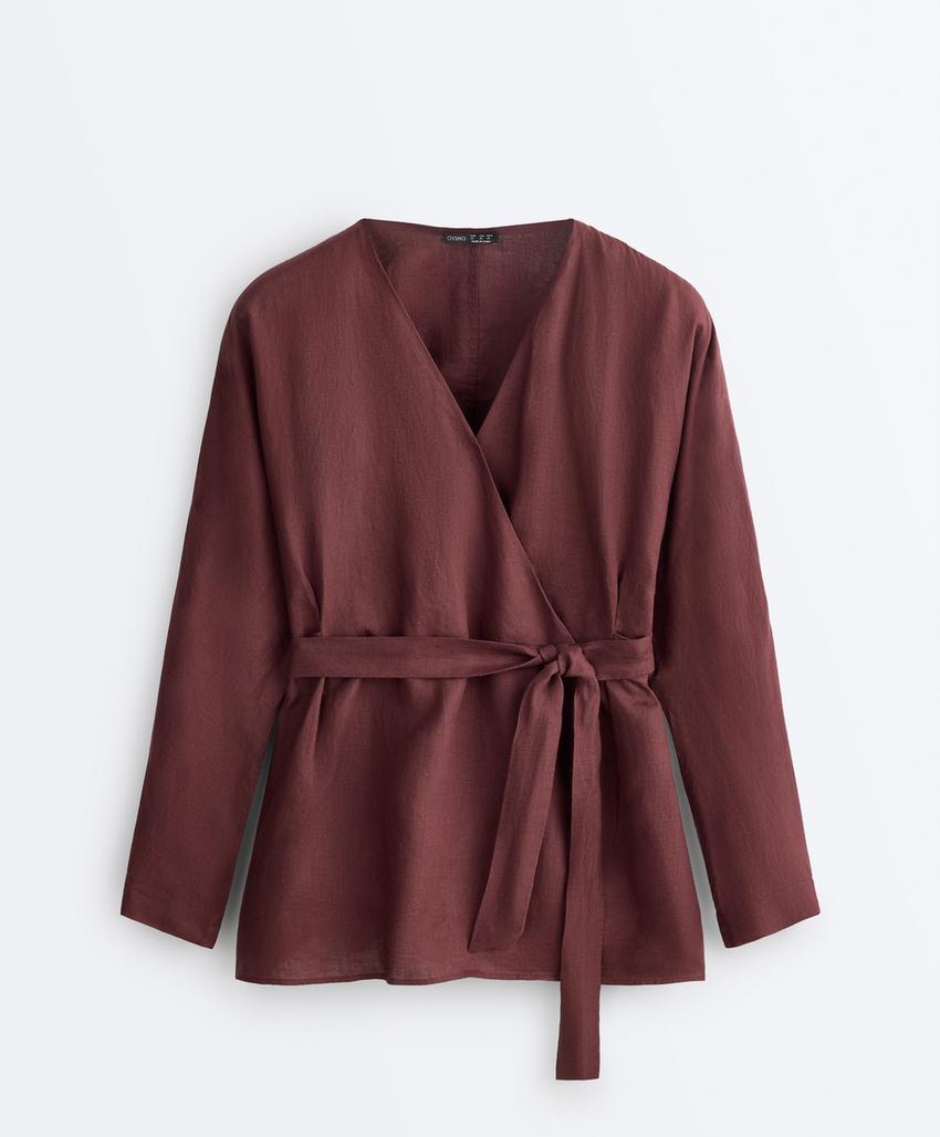 Рубашка кимоно из 100% льна