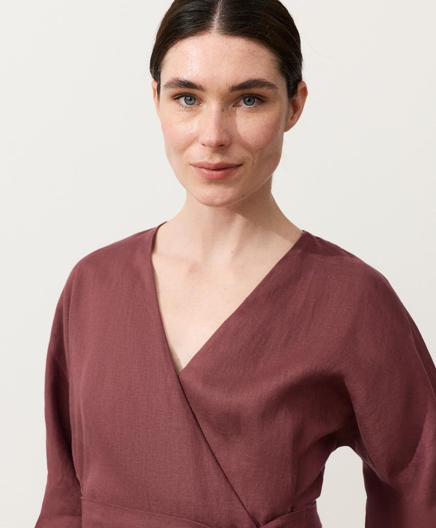 Рубашка кимоно из 100% льна