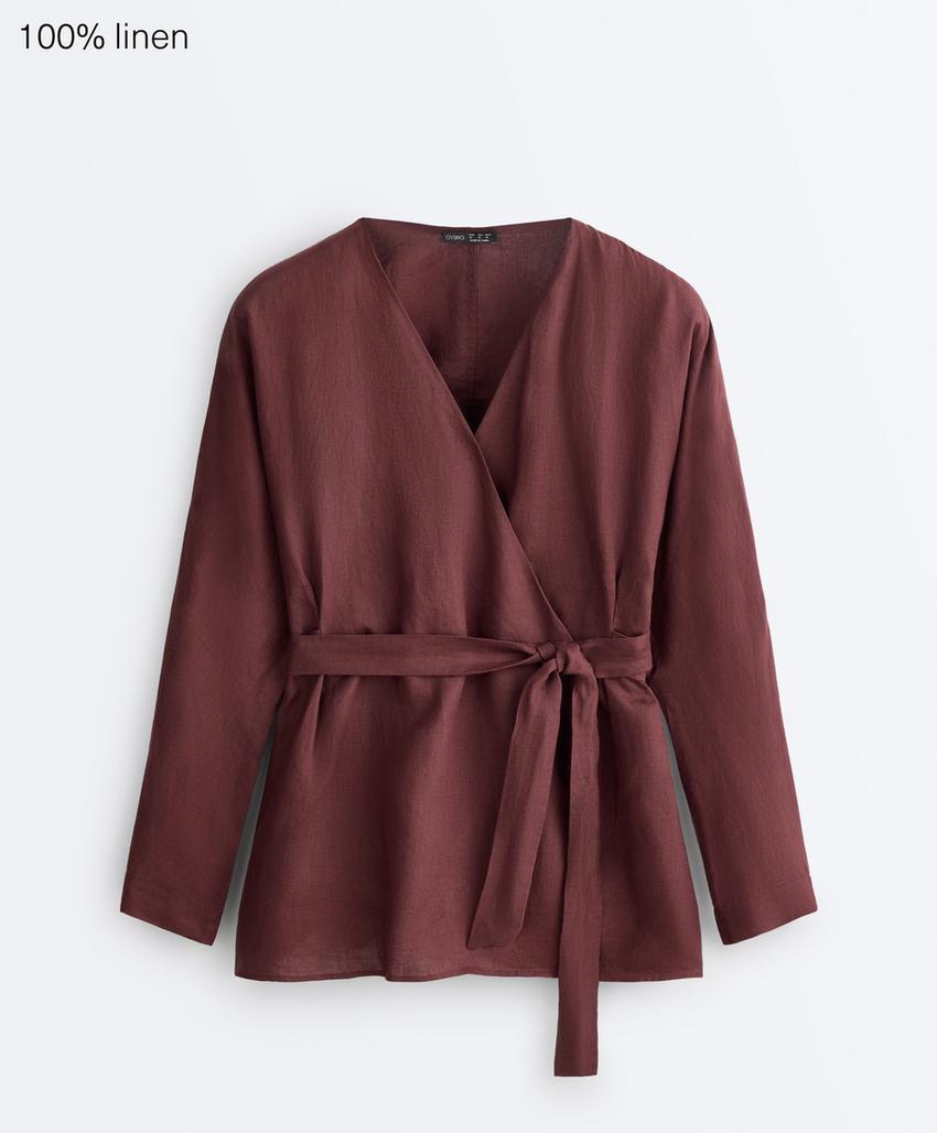 Рубашка кимоно из 100% льна