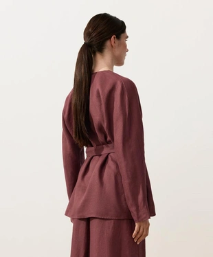 Рубашка кимоно из 100% льна- Заказать в России