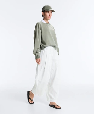 Толстовка с круглым вырезом из мягкой ткани с модалом- Заказать в России