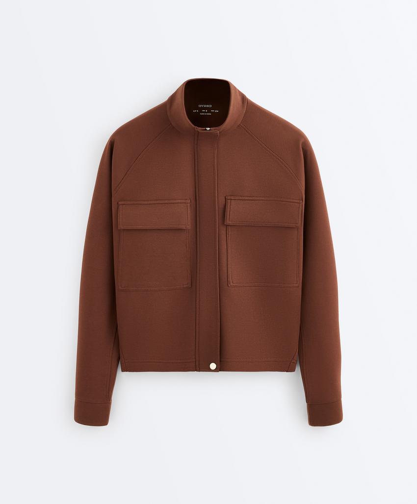 Куртка пике с карманами из хлопка