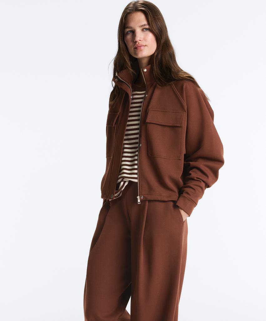 Куртка пике с карманами из хлопка