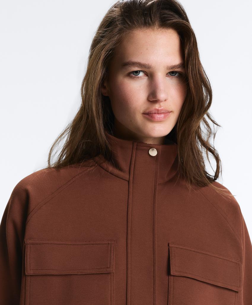 Куртка пике с карманами из хлопка