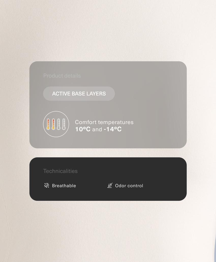 Термофутболка флисовая Base Layer с высоким воротом