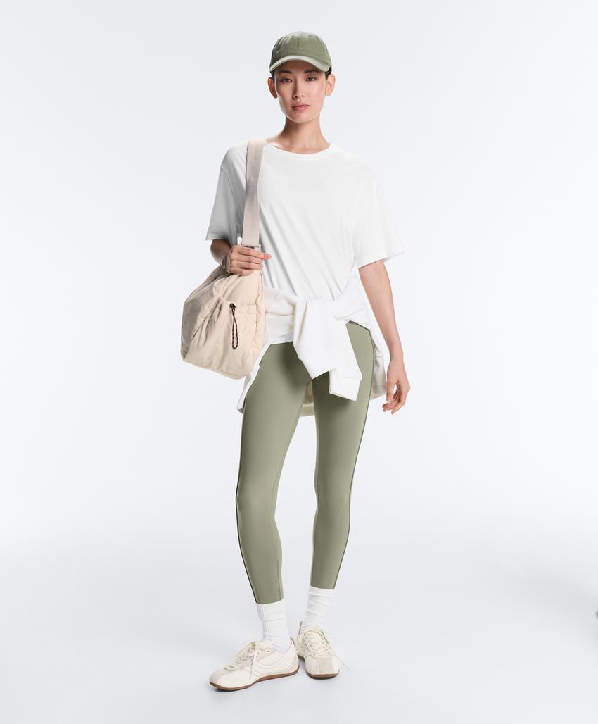 Легинсы Comfortlux в рубчик длиной до щиколотки с высокой посадкой