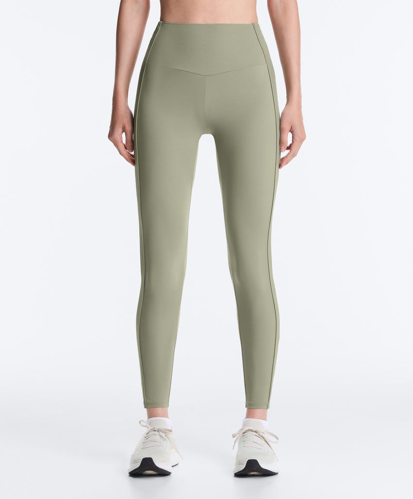 Легинсы Comfortlux в рубчик длиной до щиколотки с высокой посадкой