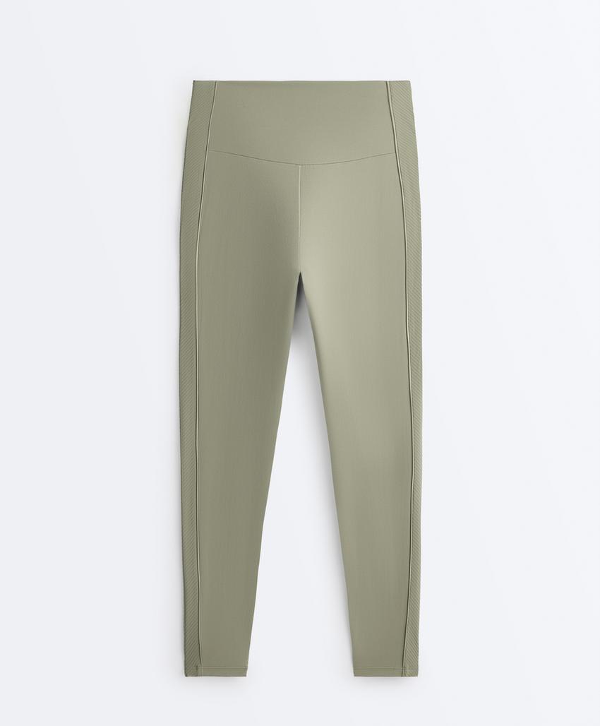 Легинсы Comfortlux в рубчик длиной до щиколотки с высокой посадкой