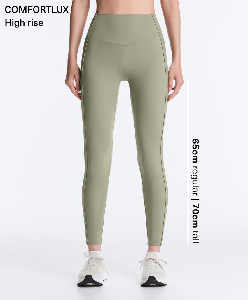 Легинсы Comfortlux в рубчик длиной до щиколотки с высокой посадкой