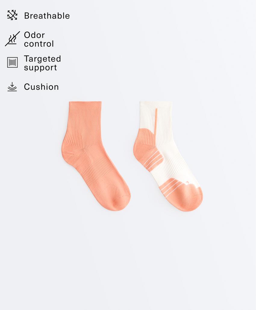 2 пары коротких носков Running из смесового полиамида